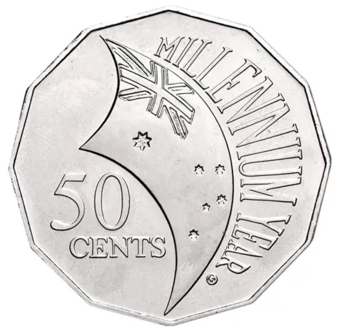 2000 “Millenium” Australian Fifty 50c Coin - Circulated