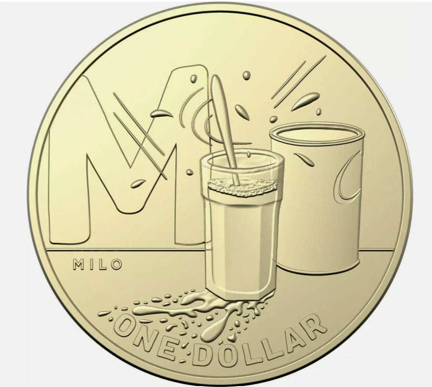 2021 GREAT AUSSIE COIN HUNT 2 - "M" MILO- CIRCULATED $1 COIN