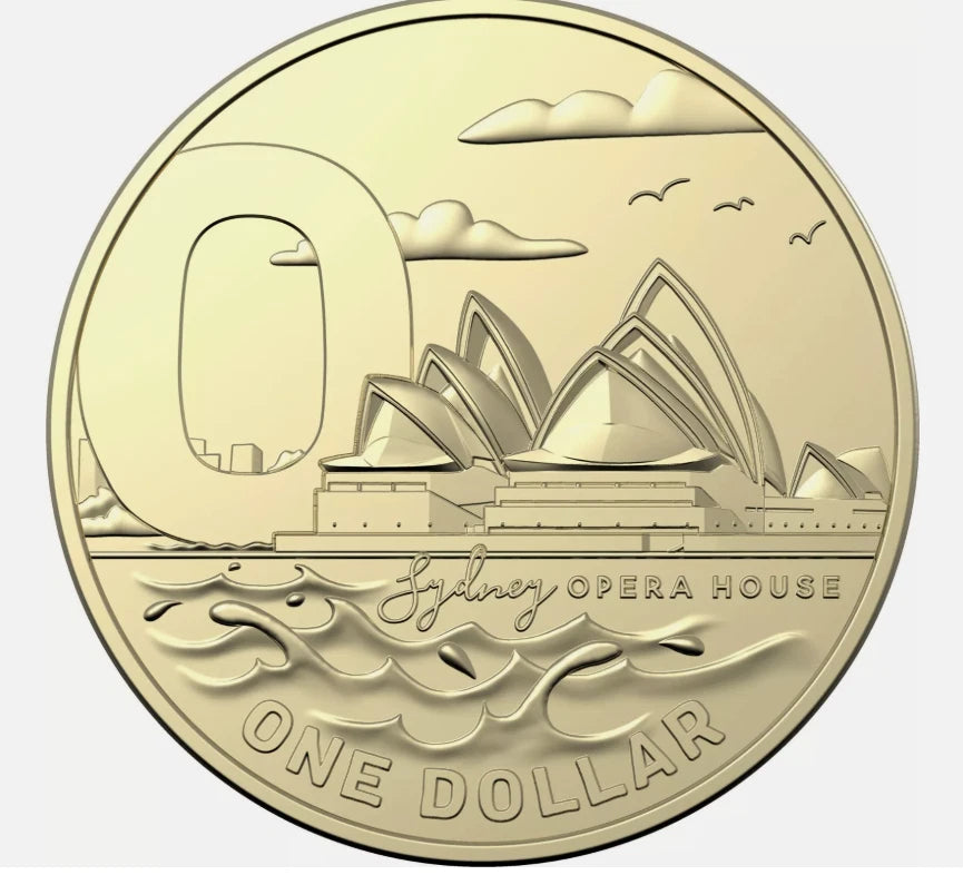 2021 GREAT AUSSIE COIN HUNT 2 - "O" OPAL- CIRCULATED $1 COIN