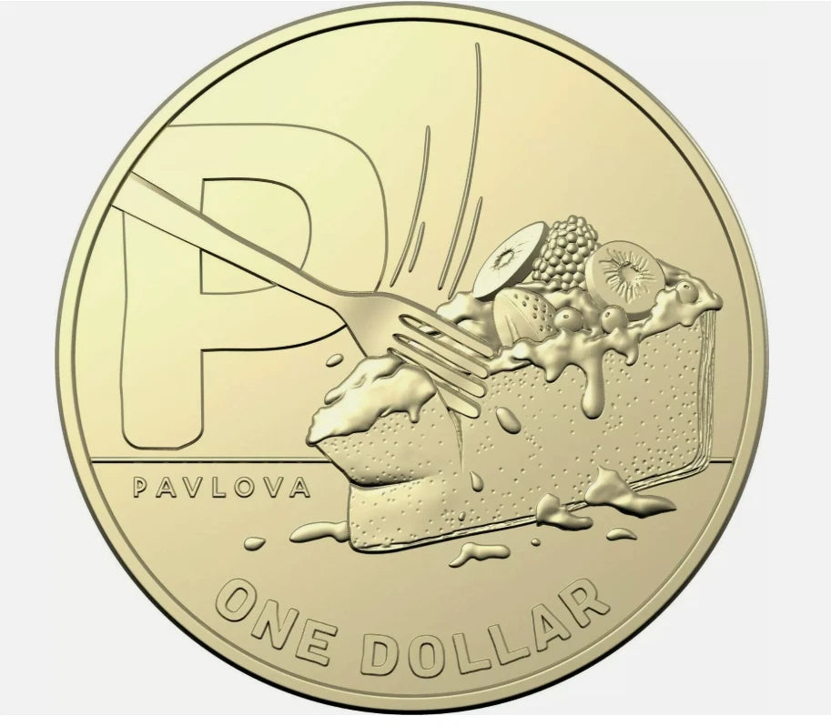 2021 GREAT AUSSIE COIN HUNT 2 - "P" PAVLOVA - CIRCULATED $1 COIN