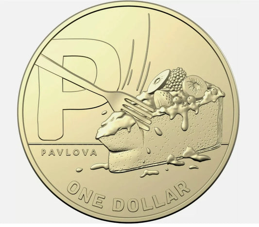 2021 GREAT AUSSIE COIN HUNT 2 - "P" PAVLOVA - CIRCULATED $1 COIN