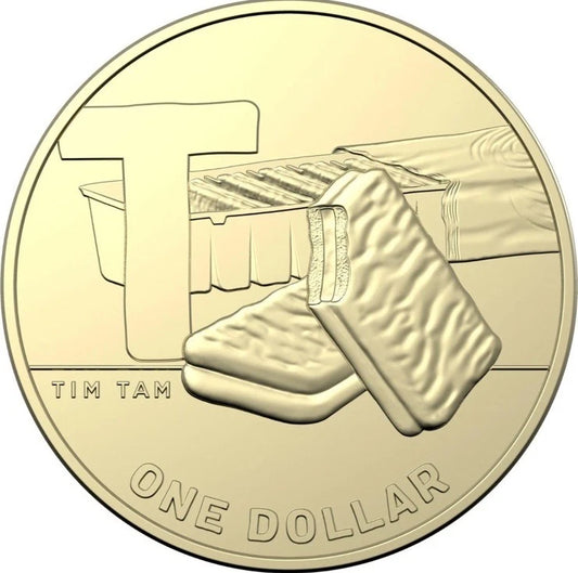 2021 GREAT AUSSIE COIN HUNT 2 - "T" TIM TAM - CIRCULATED $1 COIN