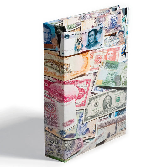 Lighthouse VARIO Bank Note Album - Banknote Motif - Holds 300 Notes