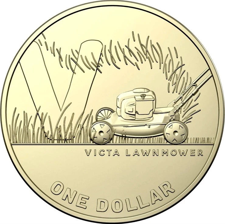 2021 GREAT AUSSIE COIN HUNT 2 - "V" VICTA LAWNMOWER CIRCULATED $1 COIN