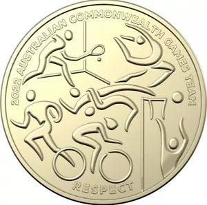 2022 $1 Coin Commonwealth Games Team - RESPECT - unc