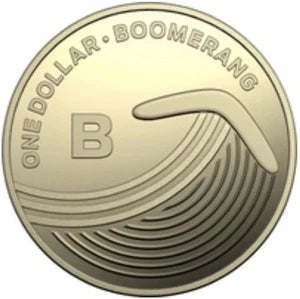 2019 Great Aussie Coin Hunt 1 "B" - BOOMERANG - $1 Coin - Circulated