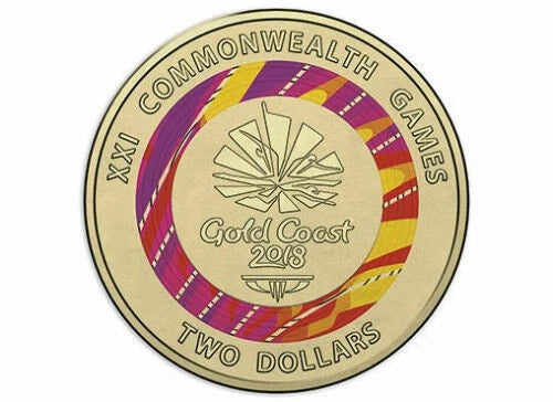 2018 Gold Coast Commonwealth Games XXI Emblem $2 coin CIRCULATED