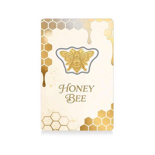 2026 Solomon Islands Honey Bee Shaped 1/1000 oz Gold Coin - MINTAGE 5000 0.028 grams