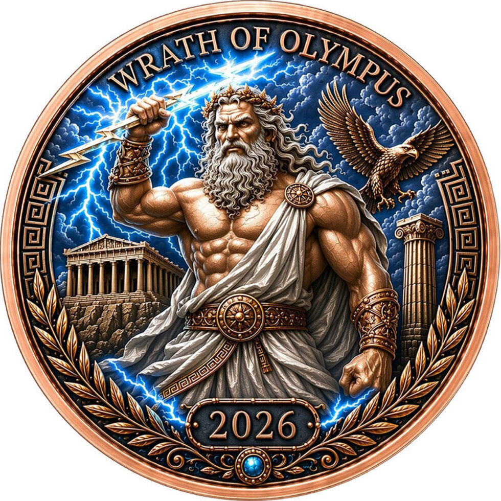 PRE ORDER - Ancient Empires - Greece 1 oz Copper Round in Card