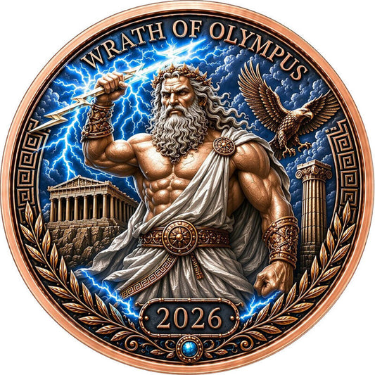 PRE ORDER - Ancient Empires - Greece 1 oz Copper Round in Card