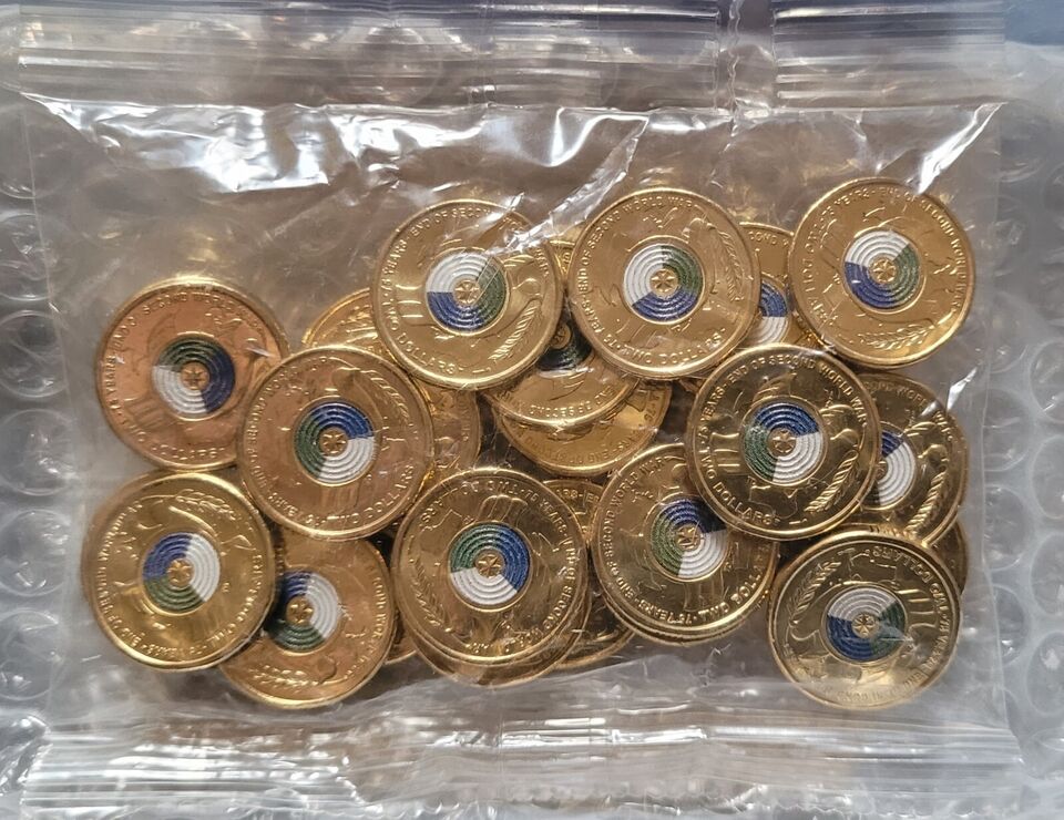 2020 END OF WORLD WAR II BAG OF 25 UNCIRCULATED COINS - $2